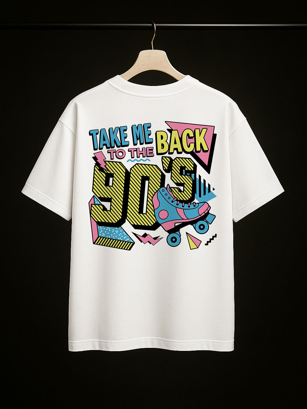 Remera con diseño retro de los 90s personalizada