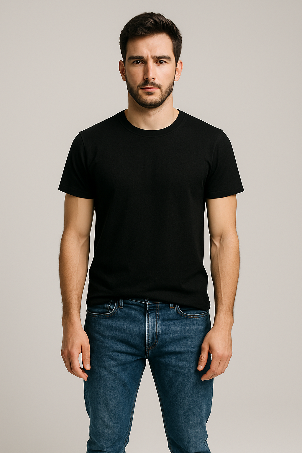 Remera Clásica Man Negra