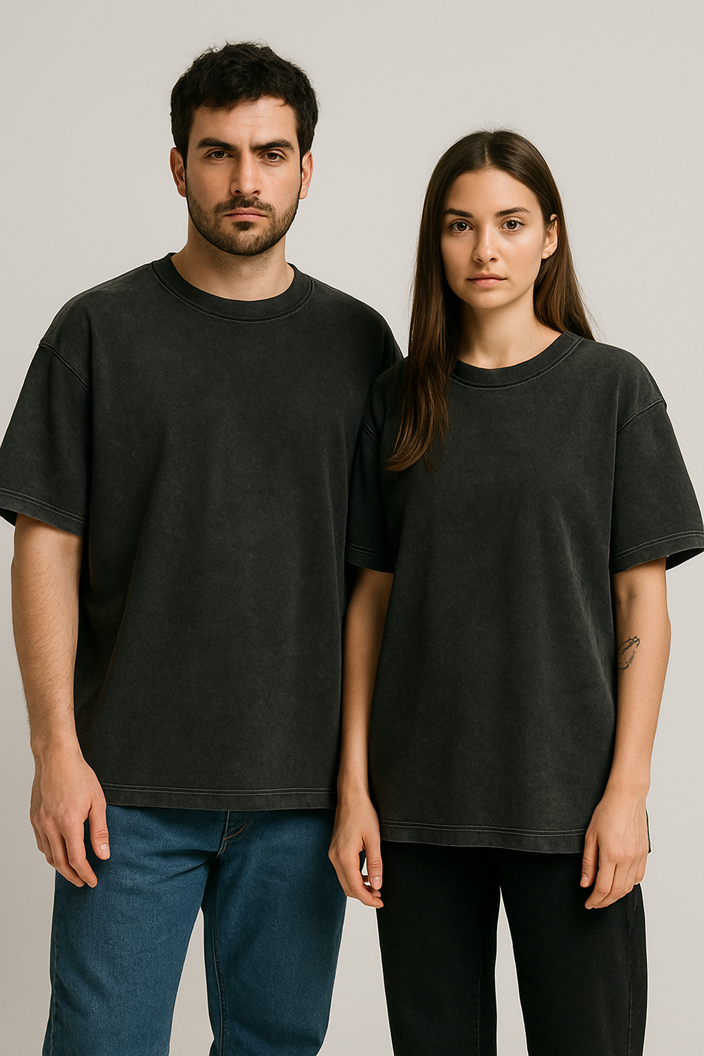 Remera Oversize Stone Wash